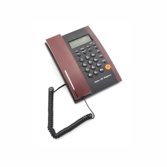 China Classical Home Wired Caller ID Phone With Speakerphone and Analog Telefon With Alarm Clock Calculator OEM Factory (PA125)