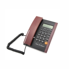China Classical Home Wired Caller ID Phone With Speakerphone and Analog Telefon With Alarm Clock Calculator OEM Factory (PA125)