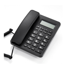 Compact Desktop Landline Caller ID Telephone and Corded Phone With Caller ID Call Waiting Support DTMF And FSK (PA121)