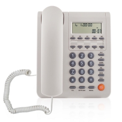 Wholesale Price Corded Caller ID Telephone with 10 Groups Speed Dial Numbers and Landline Telefono With Adjustable Volume Brightness (PA127)
