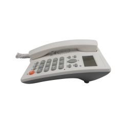 Shenzhen High Quality Business Fixed Caller ID Telephone and Dual Port Extension Corded Telephone With LCD Screen Factory (PA132)