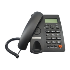 Shenzhen High Quality Business Fixed Caller ID Telephone and Dual Port Extension Corded Telephone With LCD Screen Factory (PA132)