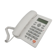 Shenzhen High Quality Business Fixed Caller ID Telephone and Dual Port Extension Corded Telephone With LCD Screen Factory (PA132)