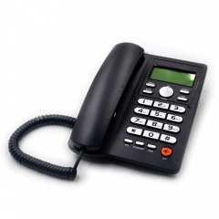 Shenzhen High Quality Business Fixed Caller ID Telephone and Dual Port Extension Corded Telephone With LCD Screen Factory (PA132)