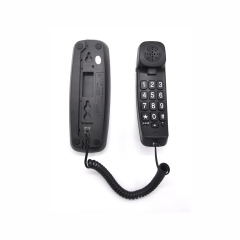China Trimline Big Button Schnurgebundenes Telefon und schlankes Festnetztelefon für Senioren mit Tisch- und Wandmontagefunktion Hersteller (PA022)