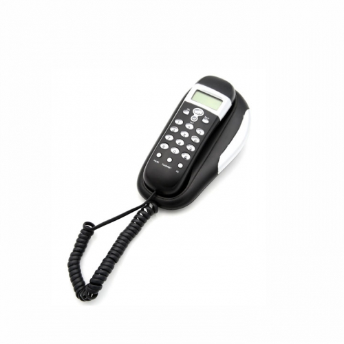 An der Wand montiertes Festnetztelefon mit kleiner Nebenstelle und FSK DTMF-unterstütztes Trimline-Telefon mit Anrufer-ID und Anti-Jamming-Funktion (PA049)