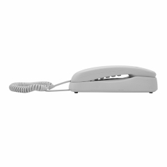 Teléfono delgado pequeño fijo a precio de fábrica con retroiluminación de teclado de color verde para personas mayores y personas mayores con discapacidad auditiva (PA053)