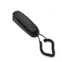 Teléfono delgado pequeño fijo a precio de fábrica con retroiluminación de teclado de color verde para personas mayores y personas mayores con discapacidad auditiva (PA053)