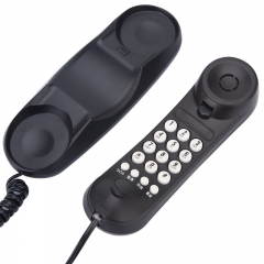 China Wall Mount Desk Compact Landline Analog Telephone With Mute Redial Flash Function For Home Office Hotel Use Manufacturer (PA059)
