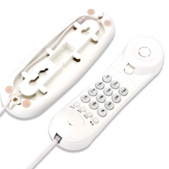 China Wall Mount Desk Compact Landline Analog Telephone With Mute Redial Flash Function For Home Office Hotel Use Manufacturer (PA059)