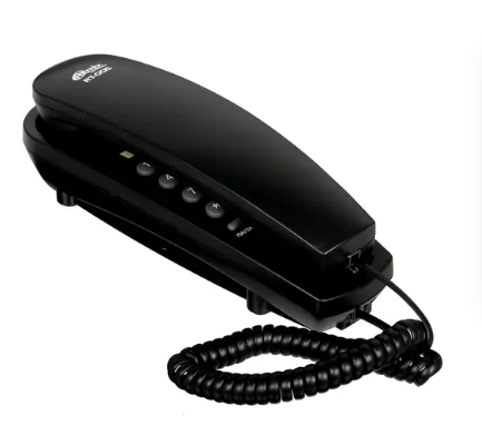 Europas beliebtestes schnurgebundenes Trimline-Telefon zur Wandmontage mit HD-Call-IC-Chip und lautem Klingelton für hörgeschädigte Senioren (PA190B)