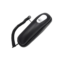 Malaysia Moisture-Proof Trimline Corded Telephone and Wall Mountable Slim Handset Telephone with Clear Sound for Hotel Bathroom Use (PA066B)