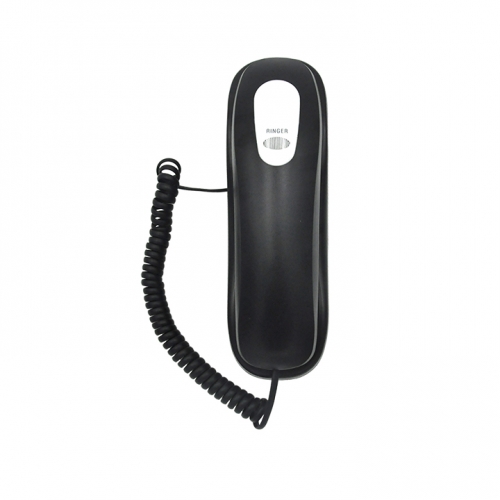 Malaysia Moisture-Proof Trimline Corded Telephone and Wall Mountable Slim Handset Telephone with Clear Sound for Hotel Bathroom Use (PA066B)