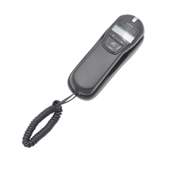 China Wall Mountable Trim Style Analog Caller ID Telephone With Call Waiting Redial Mute and No Ac Power Required Factory (PA065)