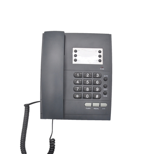 Wired Small Basic Analog Home Telephone Set with Hands-free Two Way Speakerphone No Battery Required and Wall Mountable Function (PA148)