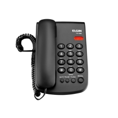 ABS Material Corded Basic Telephone with Mute Pause and Visual Red LED Ringer Indicator with Wall Mountable For Brazil Market (PA149C)