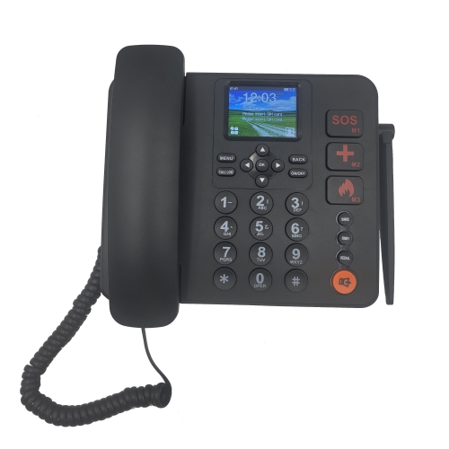 China Factory Direct Price Fixed Wireless Phone with 2 SIM Card and SD Card Slots Support GSM850/900/1800/1900MHz Have Phonebook And SMS Function (X330)