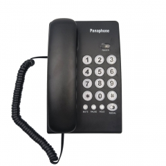 Manufature Low Price Desktop Basic Corded Telephone and Can Wall Mountable Have Redial Last Number And Incoming Calls LED Indicator Function (PA151)