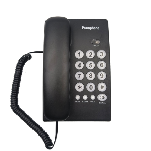 Manufature Low Price Desktop Basic Corded Telephone and Can Wall Mountable Have Redial Last Number And Incoming Calls LED Indicator Function (PA151)