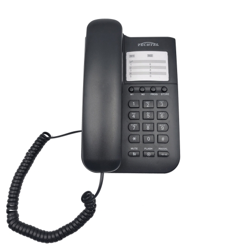 Wholesale Price Simple Landline Telephone With One Touch Memory Buttons And Office Wired Basic Phone Factory For Home Office Use (PA163)