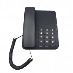 China cheapest Corded Basic Telephone Desk or Wall Mounted Landline Phone White Black Telephone Set for Home Office Hotel Analog Telephone Set (PA161)