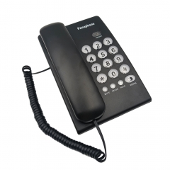Manufature Low Price Desktop Basic Corded Telephone and Can Wall Mountable Have Redial Last Number And Incoming Calls LED Indicator Function (PA151)