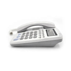 China Hot Sale Panasonics Design Corded Caller ID Phone With Customized LCD Display Adjustment And Office Analog Telephone No Need Battery (PA110)
