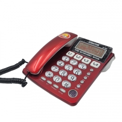 High Quality KC Certified Corded Basic Caller ID Telephone Factory And Big Transparent Buttons Landline Telefon Have Speakerphone (PA5003)