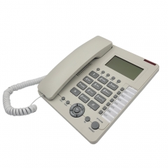 China Good Quality Super LCD Caller ID Analog Telephone With Two-Way Speakerphone and CAL Function Desktop Office Corded Telephone (PA090)