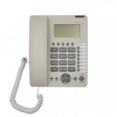 China Good Quality Super LCD Caller ID Analog Telephone With Two-Way Speakerphone and CAL Function Desktop Office Corded Telephone (PA090)
