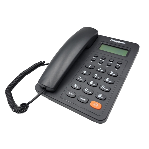 High Quality Simple Home Landline Caller ID Telephone And Office Analog Phone With adjustable Speakerphone And CAL Function For Home Office Hotel (PA141)
