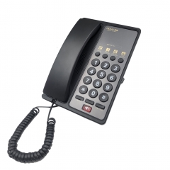 Cheap And Effective Hotel Guest Room Fixed Corded Telephone with Voice Message Function and Quick Dial One Touch Memory Button Keys (PA045A)