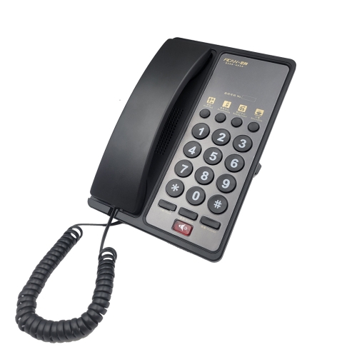 Cheap And Effective Hotel Guest Room Fixed Corded Telephone with Voice Message Function and Quick Dial One Touch Memory Button Keys (PA045A)