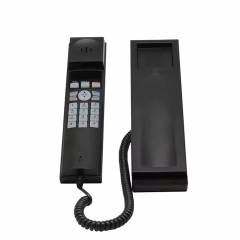 Mini Desktop Corded Landline Standing Hotel Telephone with Wall Mountable Mute Pause Redial Functions for Home Hotel Office Bank (PA048)