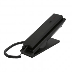 Mini Desktop Corded Landline Standing Hotel Telephone with Wall Mountable Mute Pause Redial Functions for Home Hotel Office Bank (PA048)