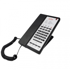 Cost - Effective Single Line Hotel Lobby Phone and Wall Mountable Guest Room Corded Telephony with Quick Dial One Touch Memory Buttons (PA042)
