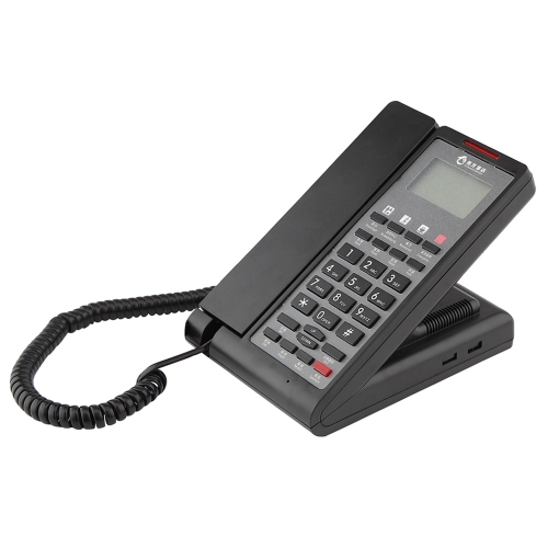 High-Class Hotel Telephone Corded Modern ABS Plastic Desk Phone with Smart Features Good Quality Corded Caller ID Telephone For PABX (PA171B)