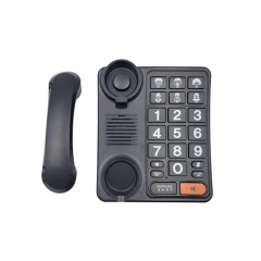 Schnurgebundenes Großtastentelefon mit 6 Zielwahltasten und Wahlwiederholungsfunktion für Senioren und Sehbehinderte (PA034)