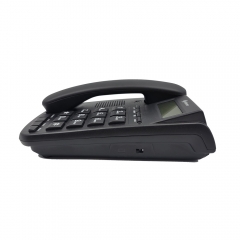 Multiple Function Large Buttons Wall Mount Corded Caller ID Telephone with LCD brightness adjustment for NearSighted People (PA106)