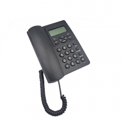 Adjustable LCD brightness Corded Caller ID Telefono With 2 One-Touch Memory Keys And Speakerphone for Hands-Free Communication (PA120)