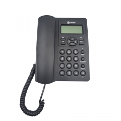 Adjustable LCD brightness Corded Caller ID Telefono With 2 One-Touch Memory Keys And Speakerphone for Hands-Free Communication (PA120)