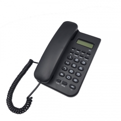 Factory price Desktop Home Analog callerl ID telephone With LCD display and selectable ringer melodies for Home Hotel Office Use (PA143)