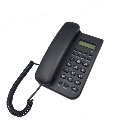 Factory price Desktop Home Analog callerl ID telephone With LCD display and selectable ringer melodies for Home Hotel Office Use (PA143)