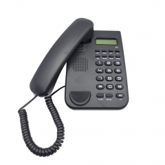 Factory price Desktop Home Analog callerl ID telephone With LCD display and selectable ringer melodies for Home Hotel Office Use (PA143)