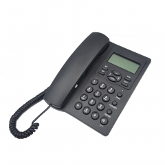 Adjustable LCD brightness Corded Caller ID Telefono With 2 One-Touch Memory Keys And Speakerphone for Hands-Free Communication (PA120)