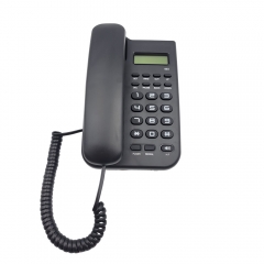 Factory price Desktop Home Analog callerl ID telephone With LCD display and selectable ringer melodies for Home Hotel Office Use (PA143)