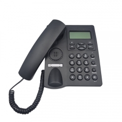 Adjustable LCD brightness Corded Caller ID Telefono With 2 One-Touch Memory Keys And Speakerphone for Hands-Free Communication (PA120)