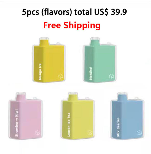 5PCS Box bar disposable vape pod rechargeable 3500puffs
