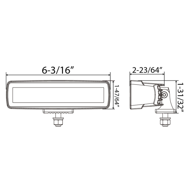 6.2 Inch LED Work Lights