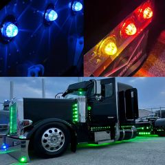 19 LEDs red truck marker watermelon light